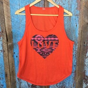 Love Red Tank Top